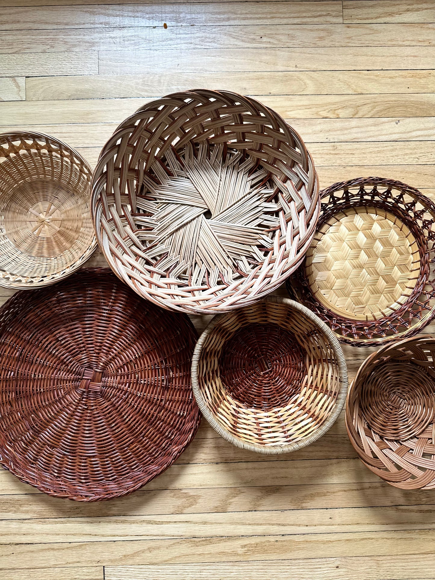 2 Wicker Basket Set (6pcs)