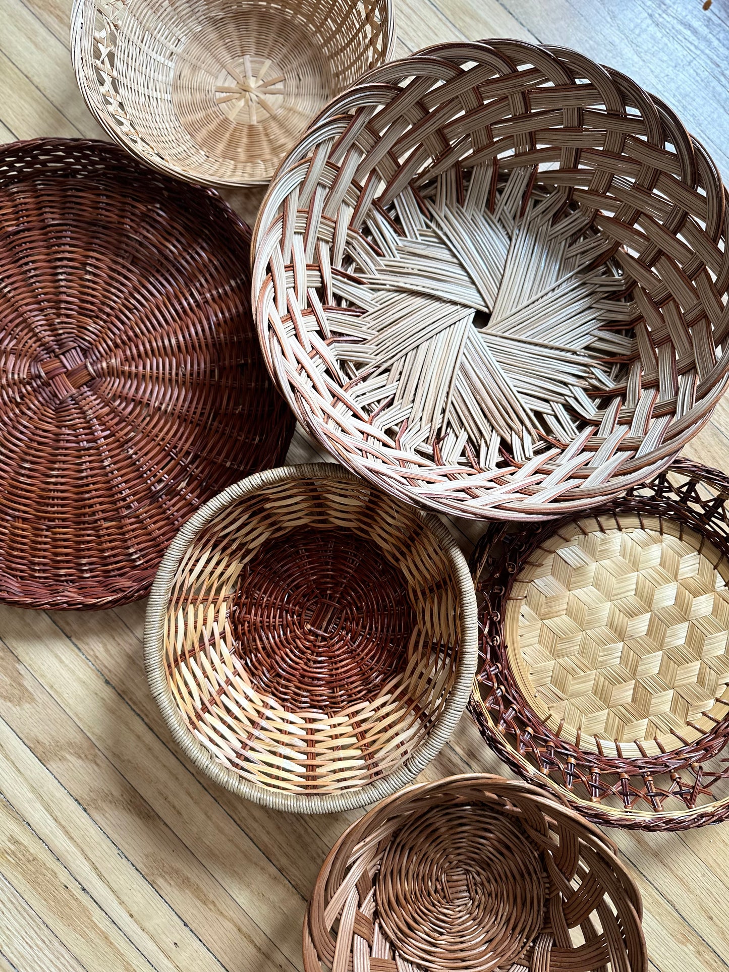2 Wicker Basket Set (6pcs)