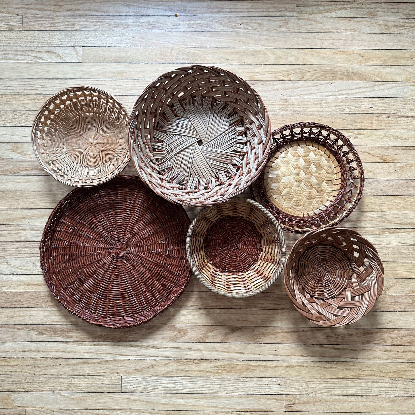 2 Wicker Basket Set (6pcs)