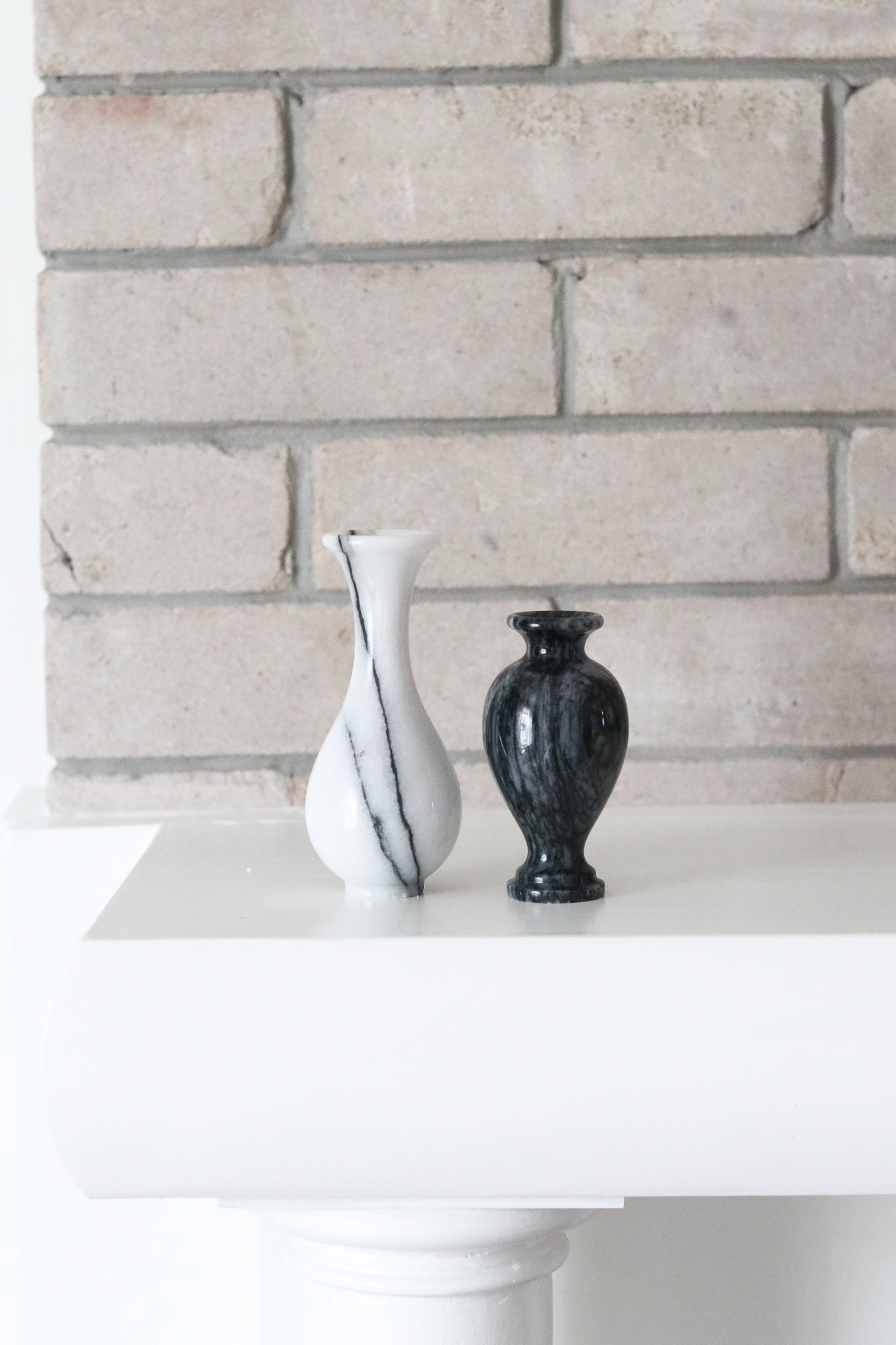 Small Marble Bud Vases (Set)