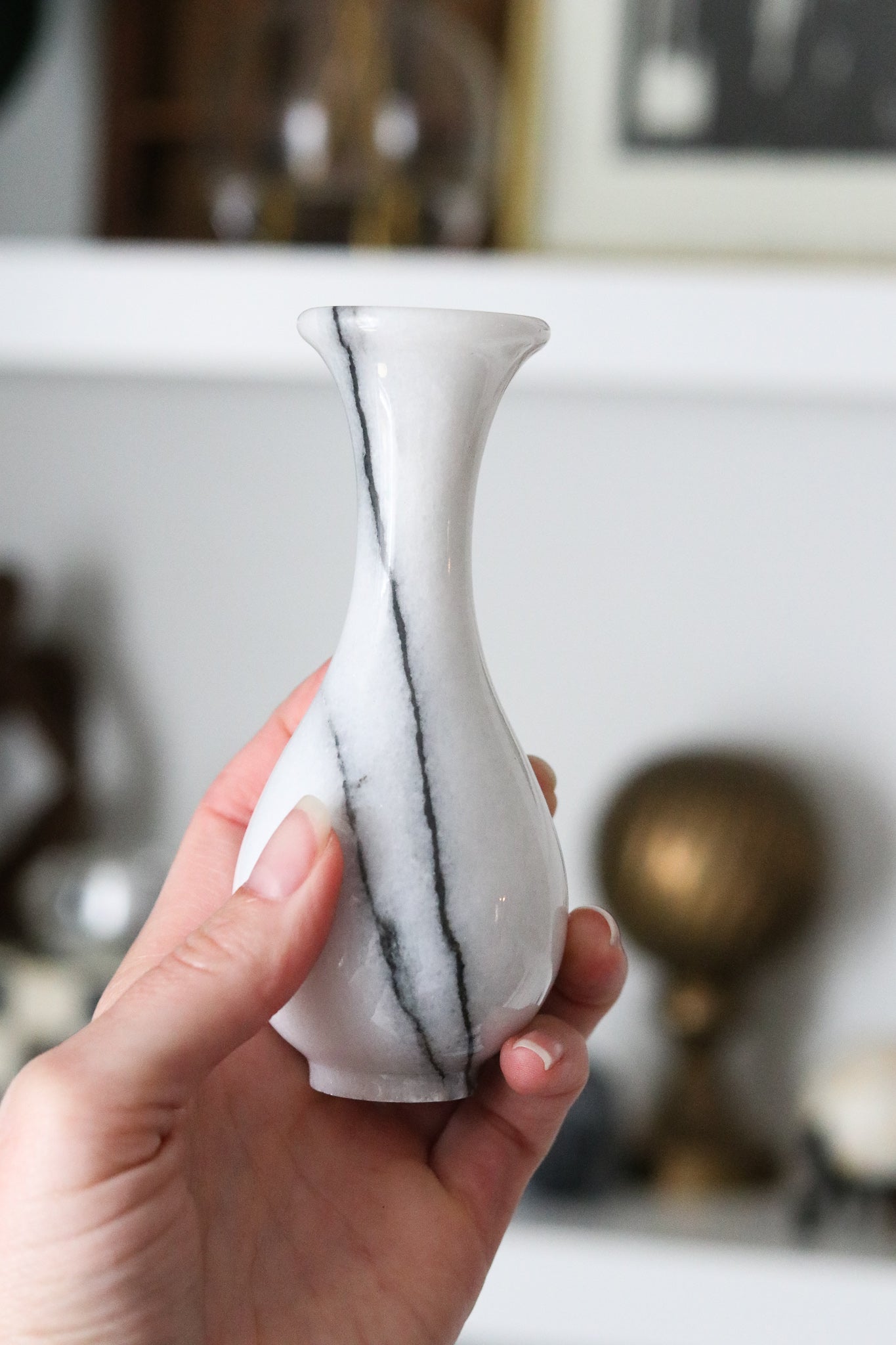 Small Marble Bud Vases (Set)
