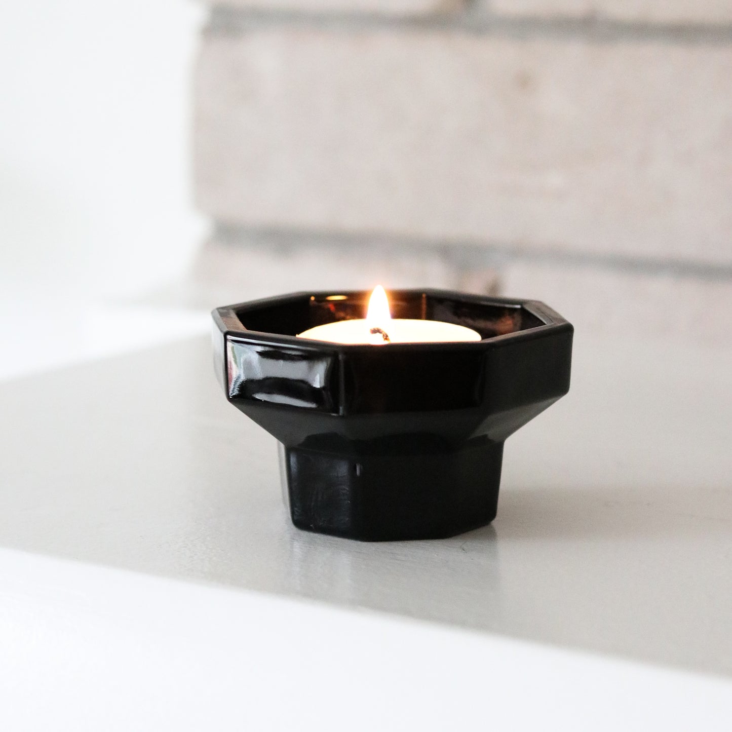 Glass Candle Holder