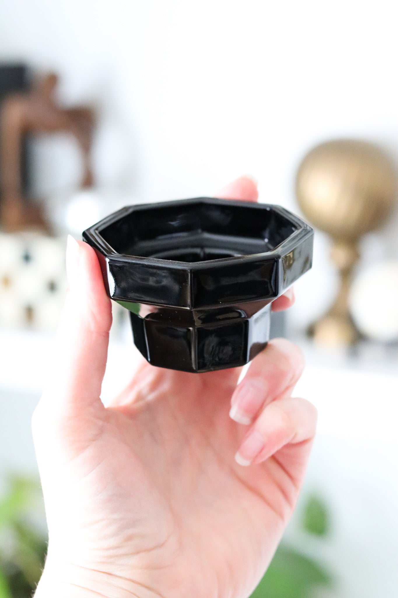 Glass Candle Holder