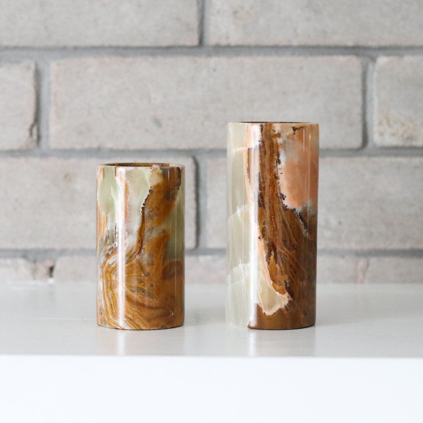 Onyx Candle Holders (Set)