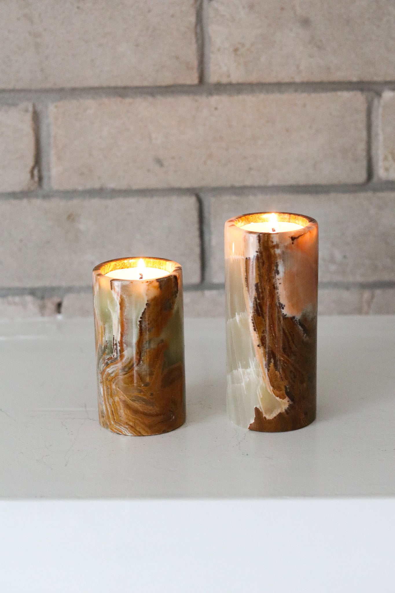 Onyx Candle Holders (Set)