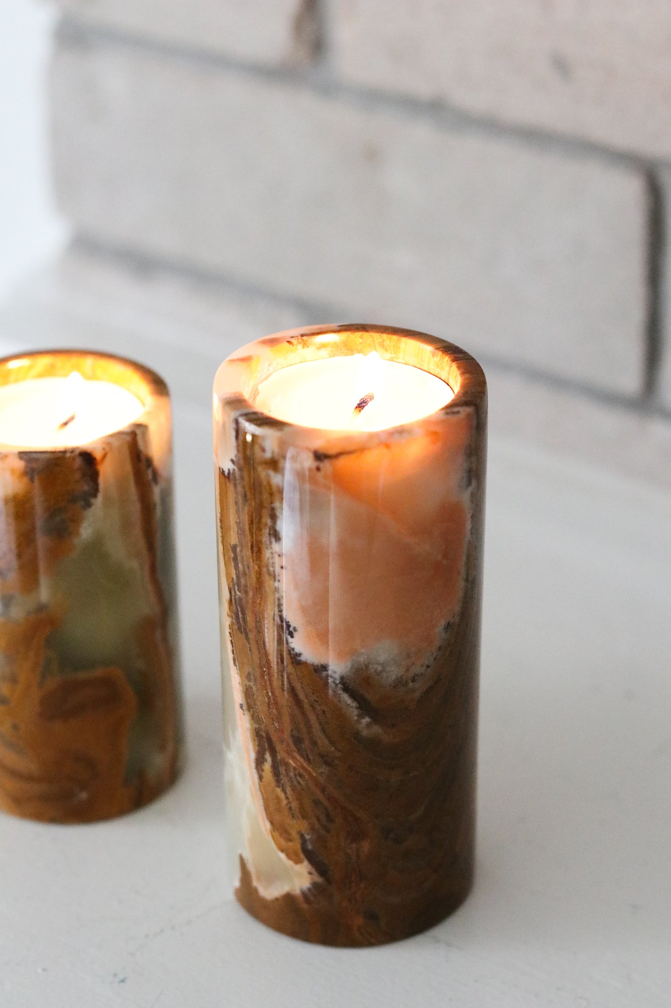 Onyx Candle Holders (Set)