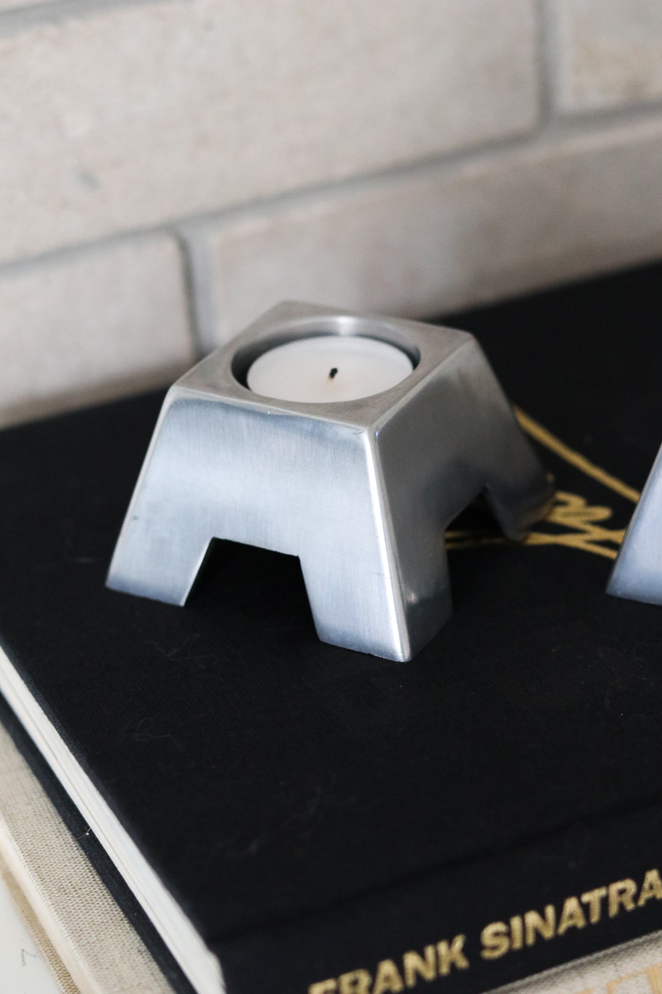 Silver MCM Candle Holders (Set)