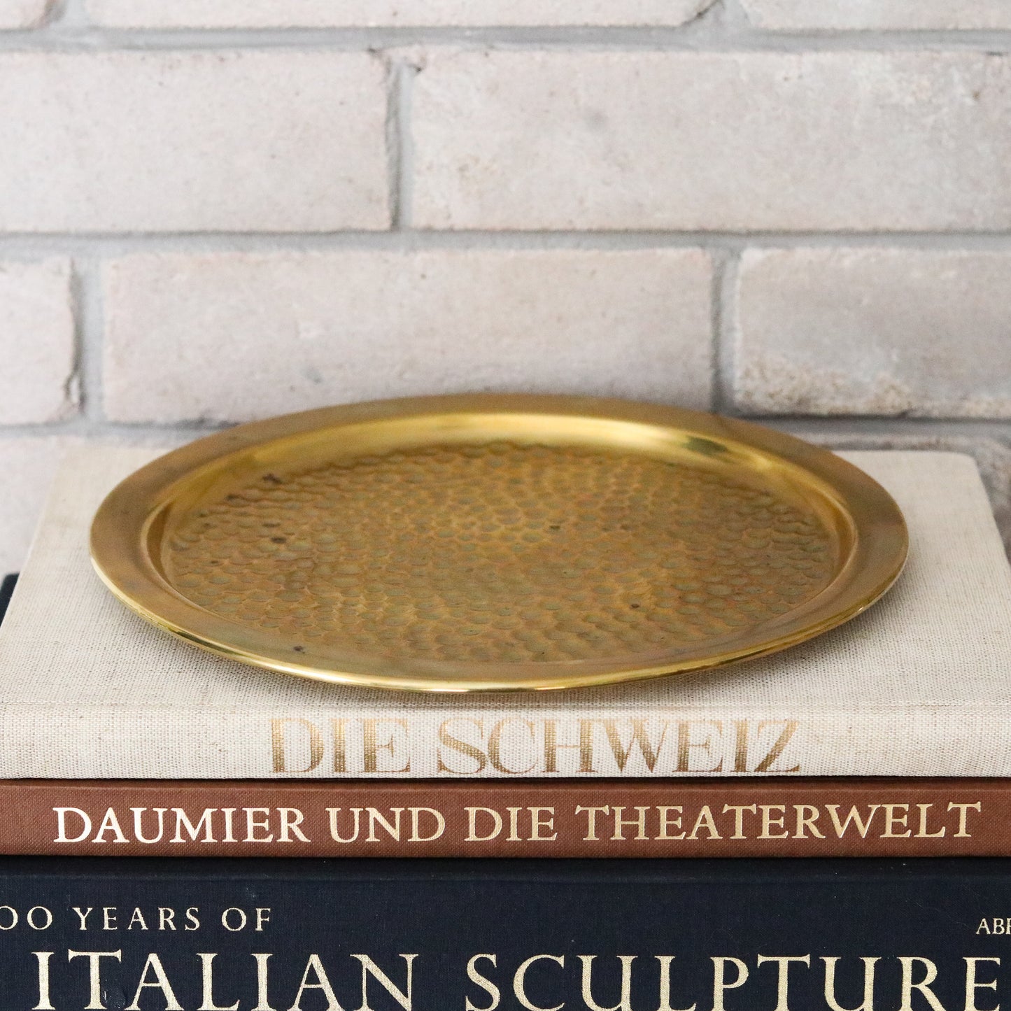 Hammered Brass Tray
