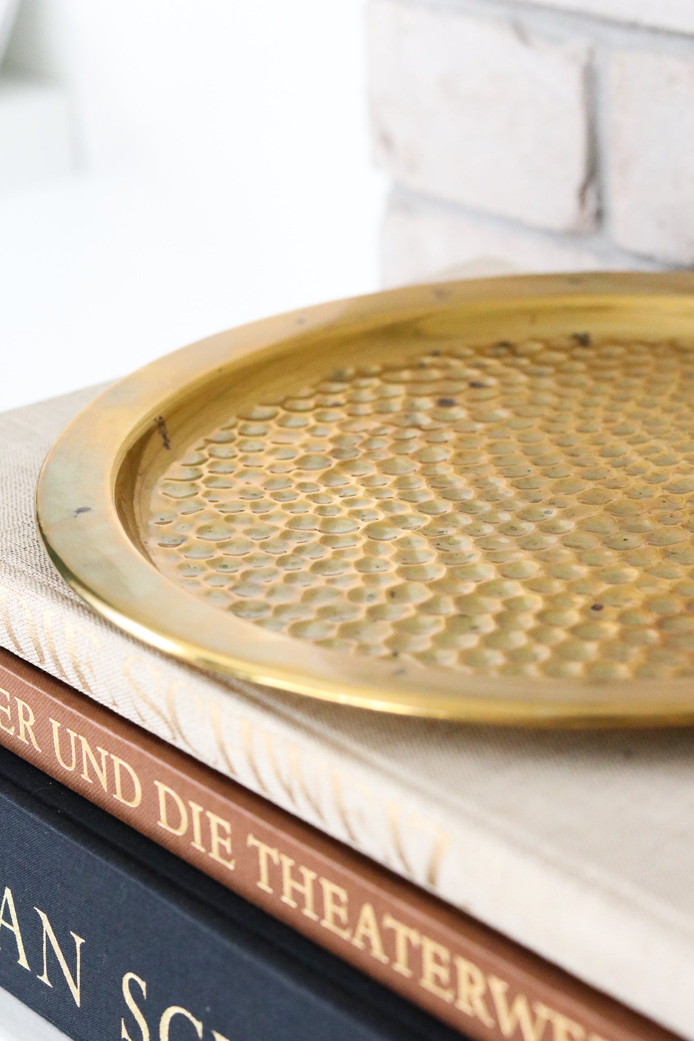 Hammered Brass Tray