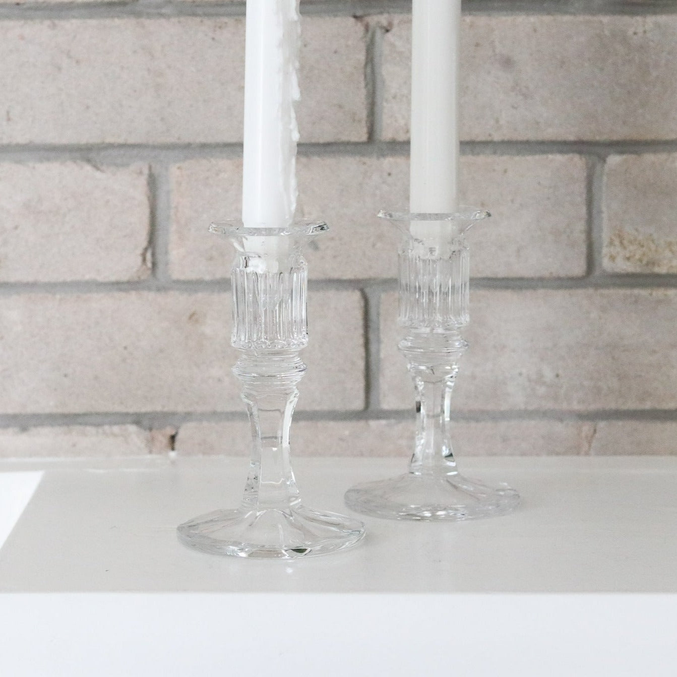 Crystal Candle Holders (Set)
