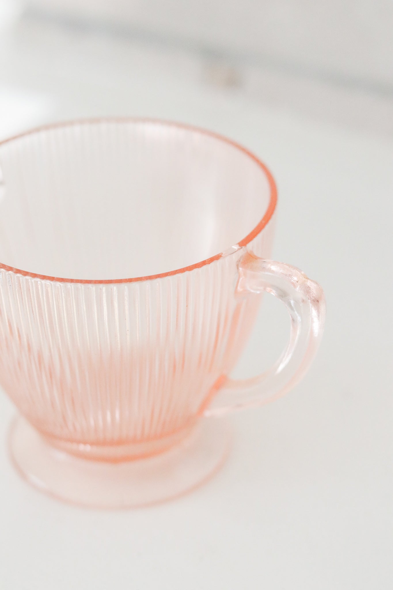 Pink Depression Glass Caddy