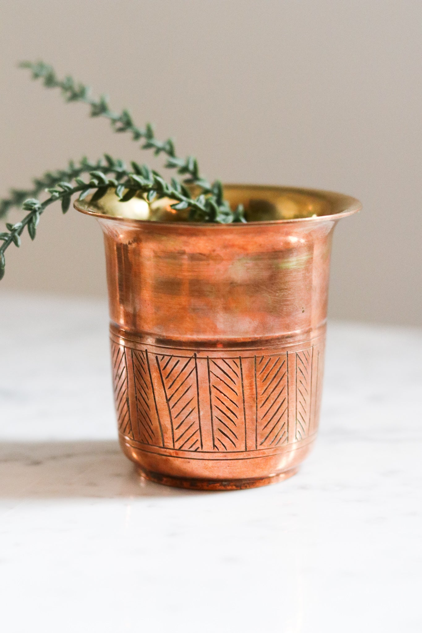 Brass + Copper Vase