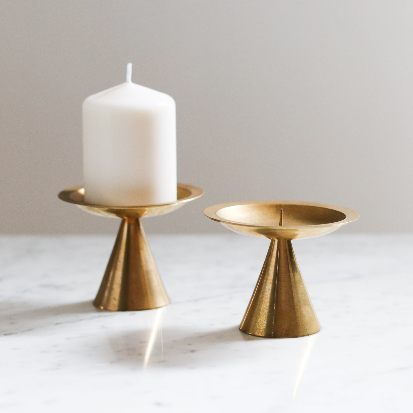 Brass Candle Pedestal