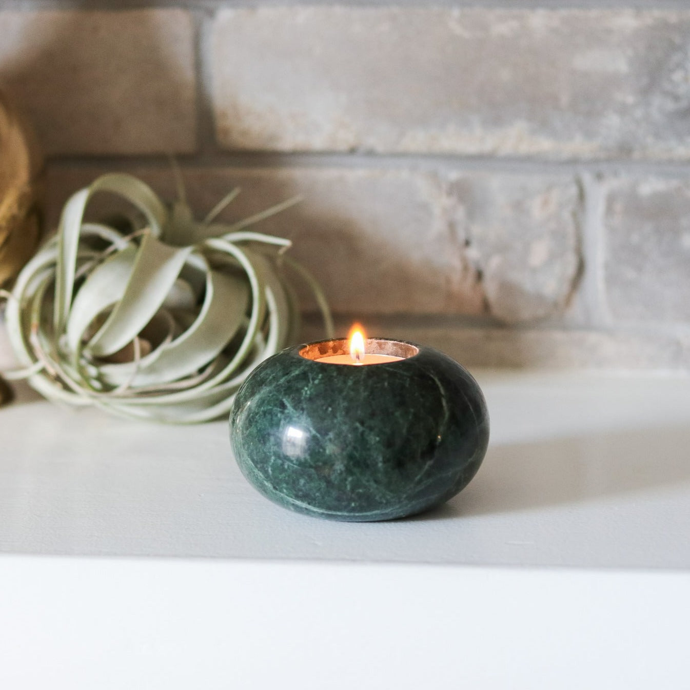 Emerald Marble Tealight