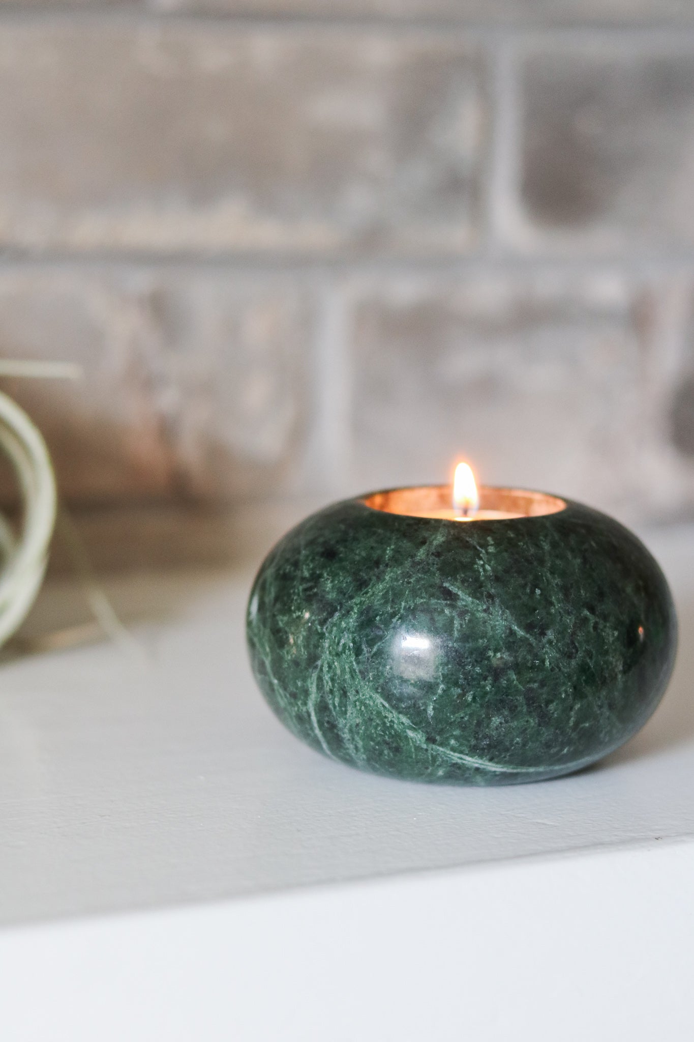 Emerald Marble Tealight