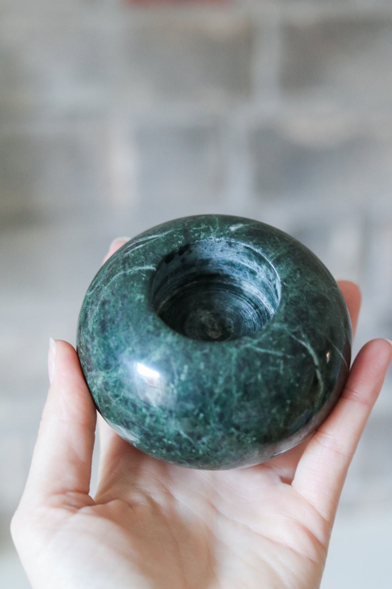 Emerald Marble Tealight