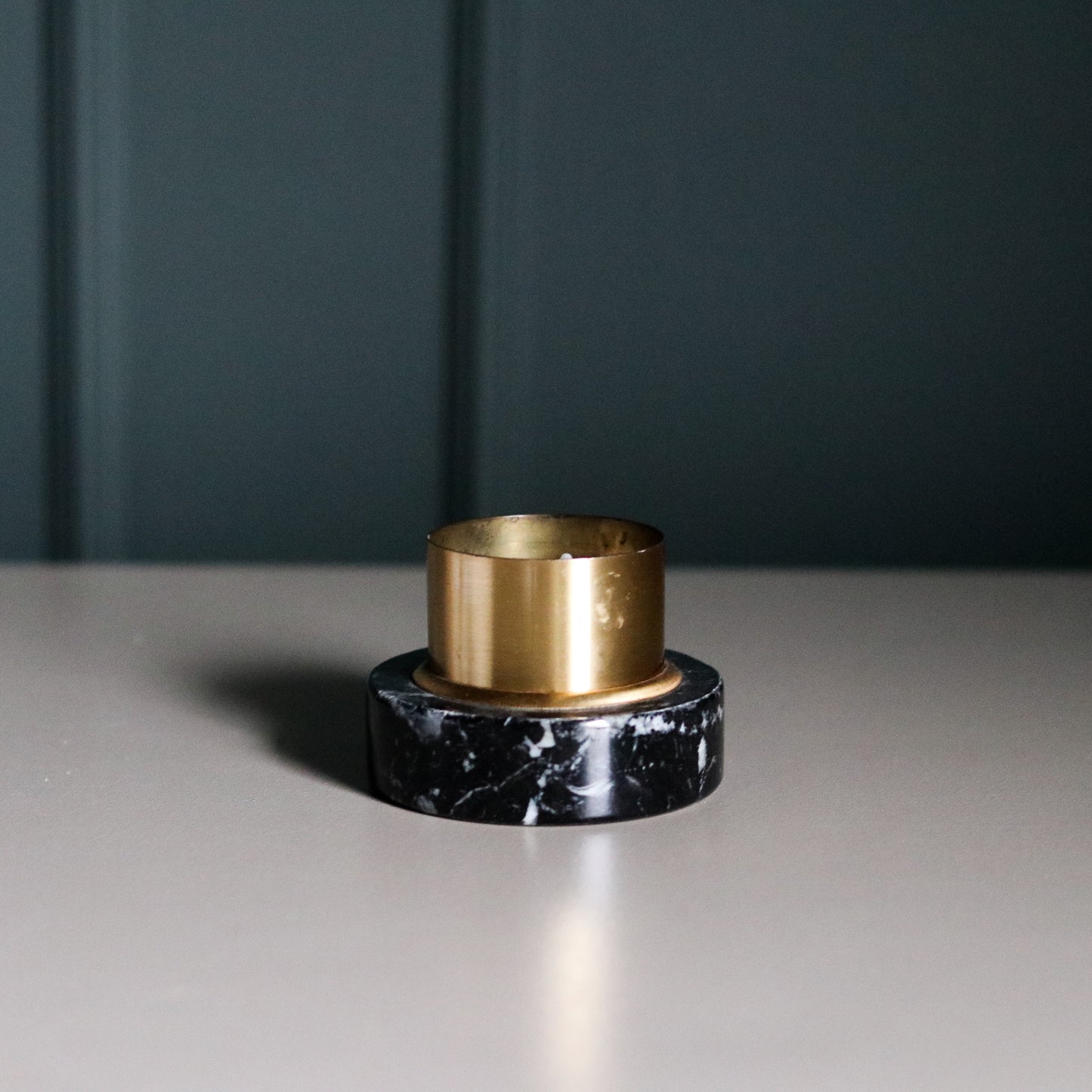 Marble + Brass Tealight