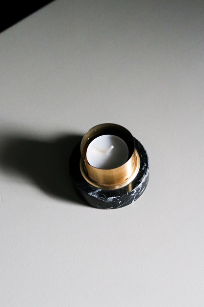 Marble + Brass Tealight