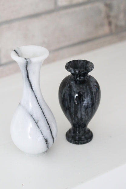 Small Marble Bud Vases (Set)