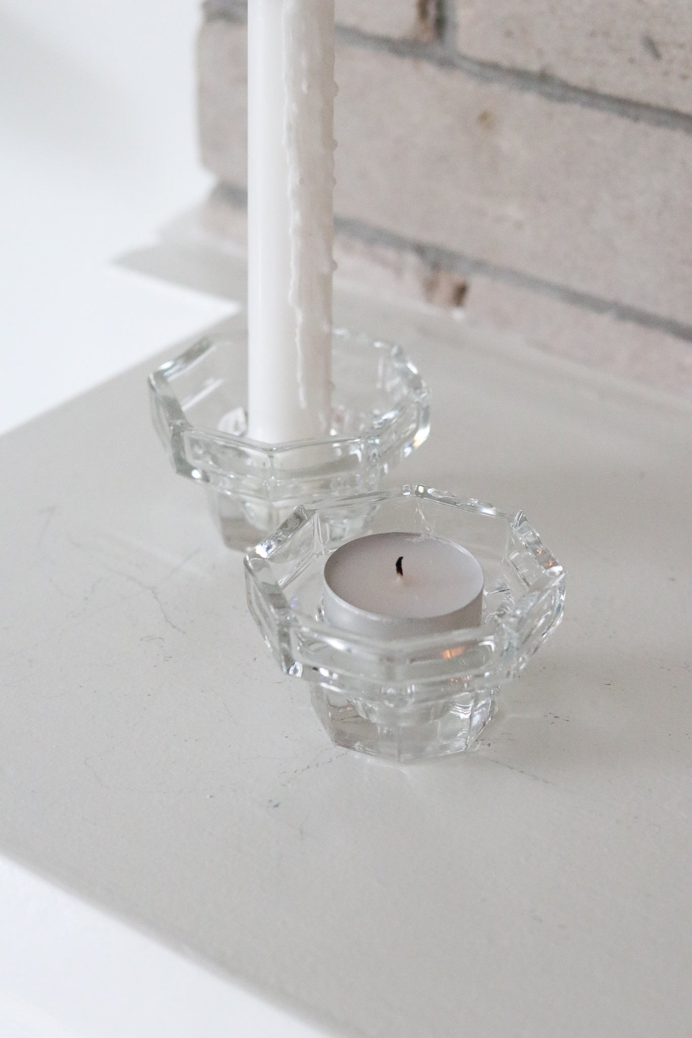 Glass Candle Holders (Set)