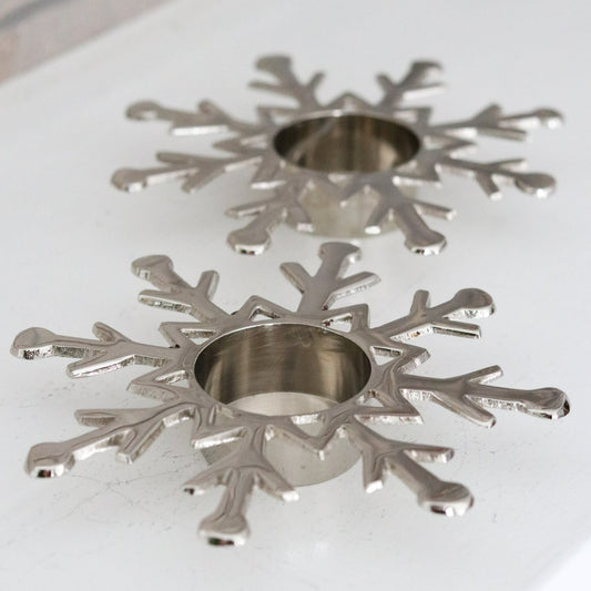 Snowflake Tealight Holders (Set)