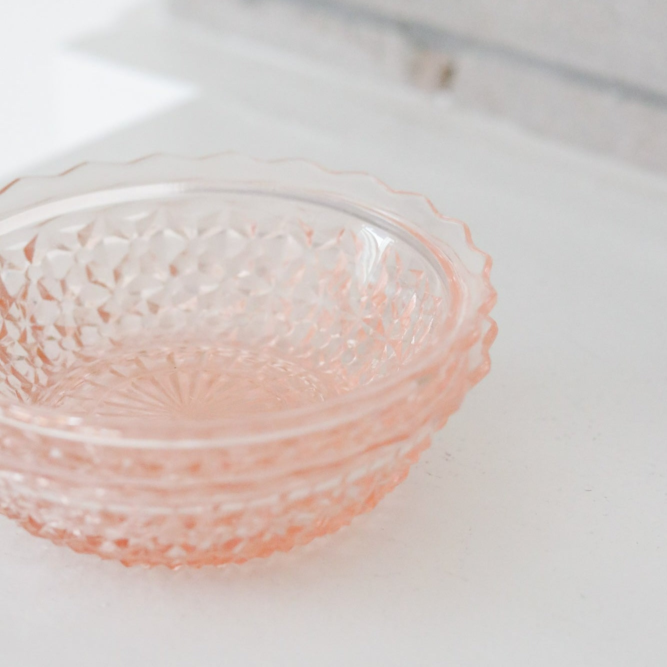Pink Depression Glass Bowls (2pcs)