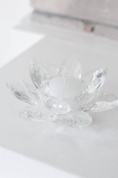 Crystal Flower Tealight