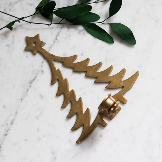 Brass Tree Candle Holder