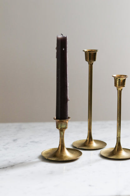 Brass Candle Stick Set (3)