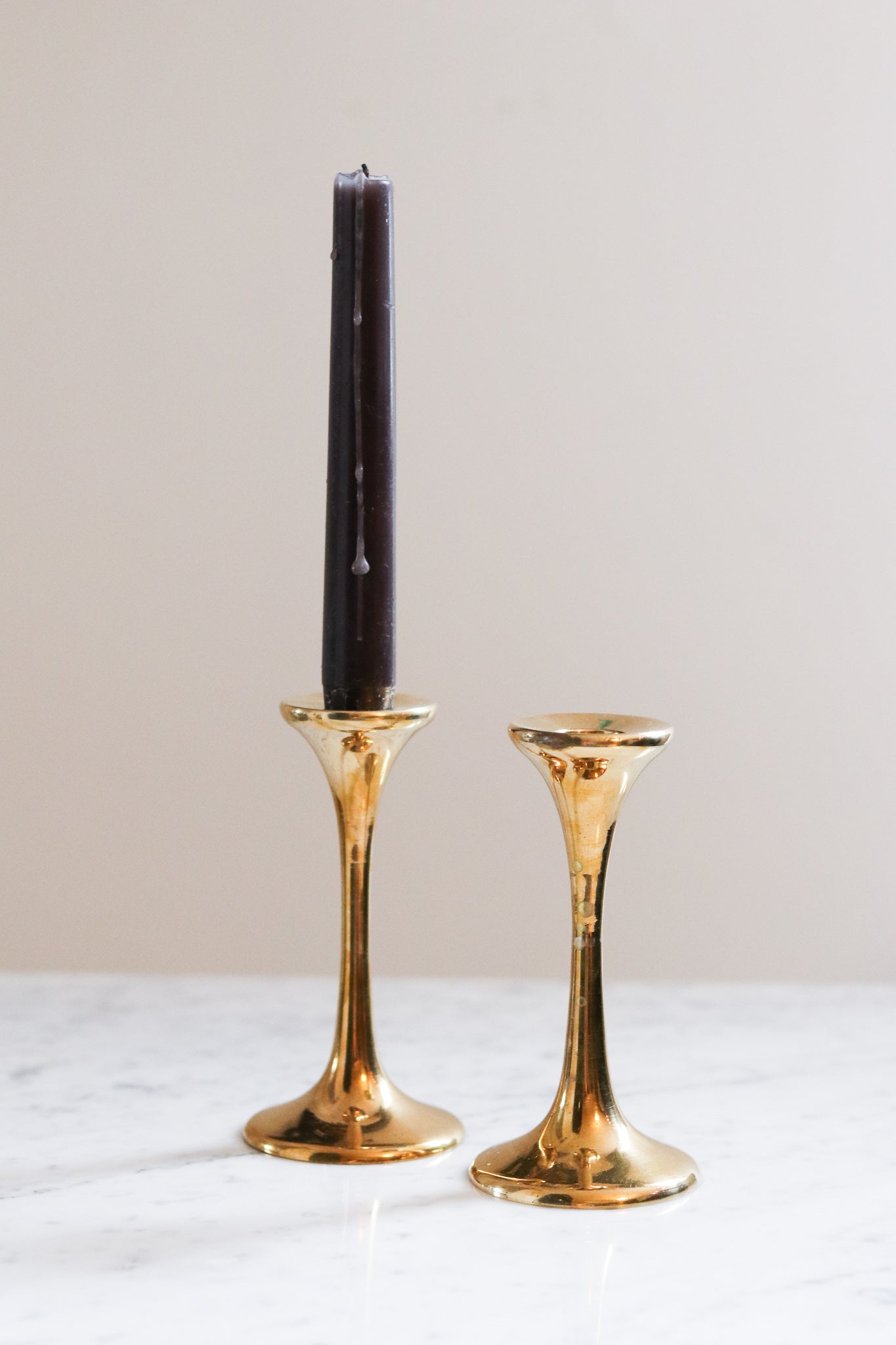 Brass Candle Stick Set (2)