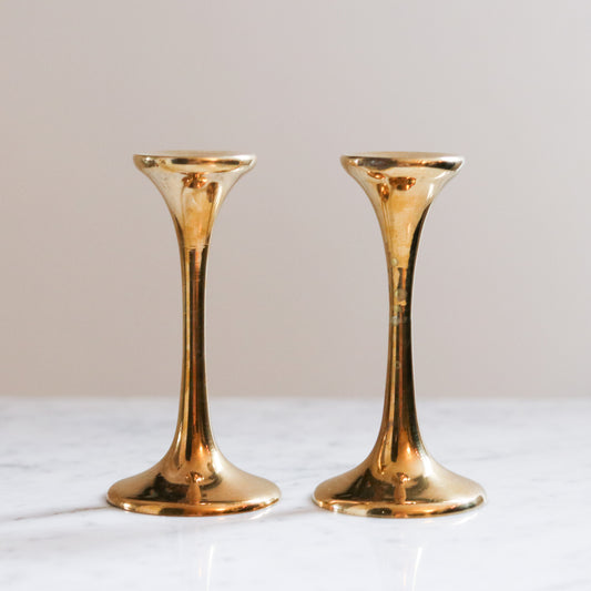 Brass Candle Stick Set (2)