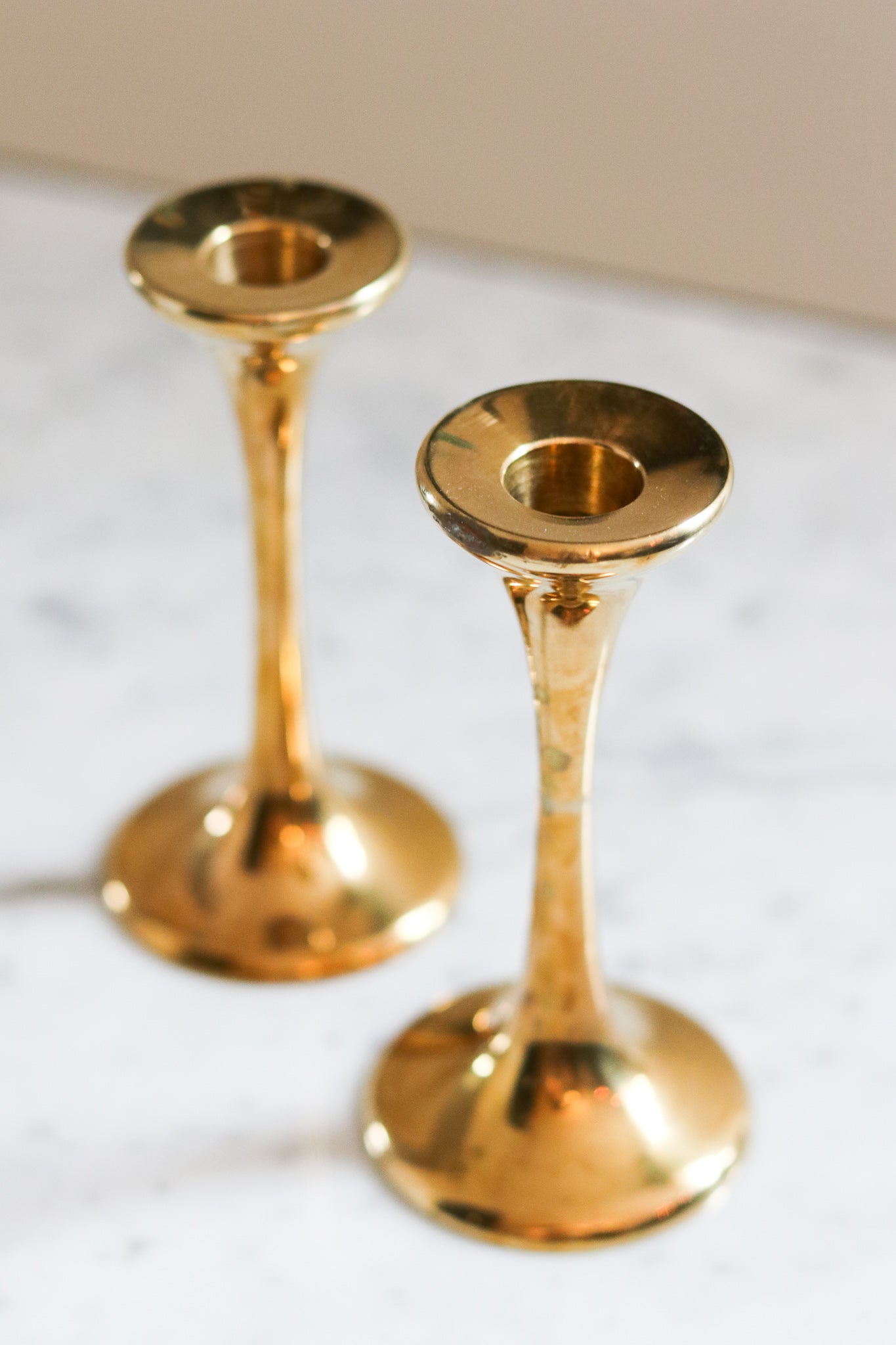 Brass Candle Stick Set (2)