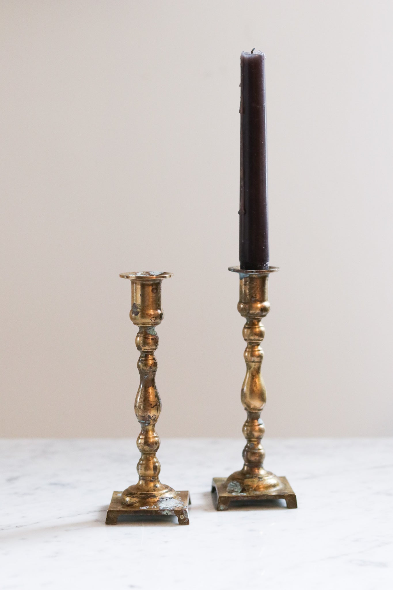 Brass Candle Stick Set (2)