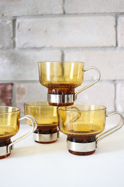 Gold Amber Espresso Cups
