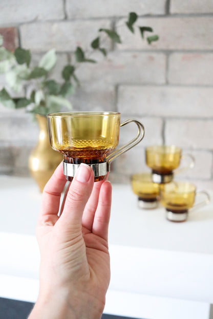 Gold Amber Espresso Cups