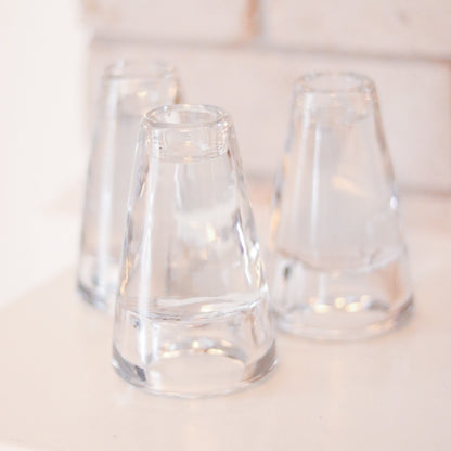 Glass Candle Holder Trio