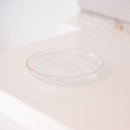 Gold-Rimmed Crystal Dish